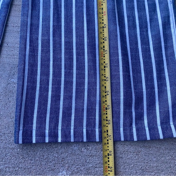 NWT Altar’d State Striped Pant Wide Leg Jumpsuit in Blue & White / Medium - Picture 9 of 12